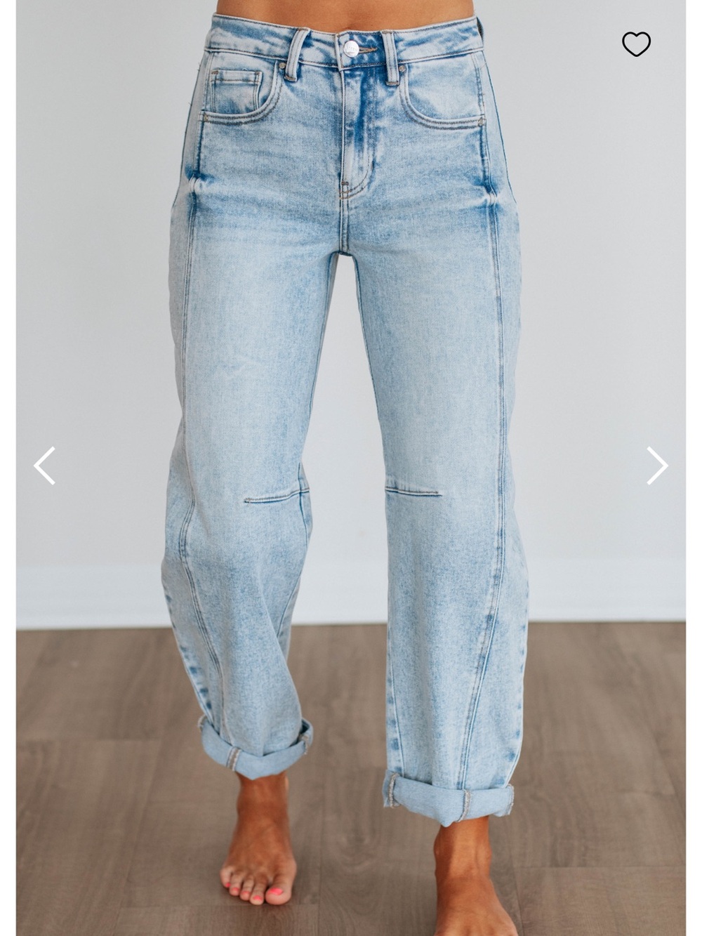 Risen Jeans - High-Rise Boyfriend Cuffed Barrel Jeans Women’s Size 11